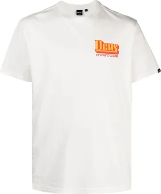 logo-print organic-cotton T-shirt
