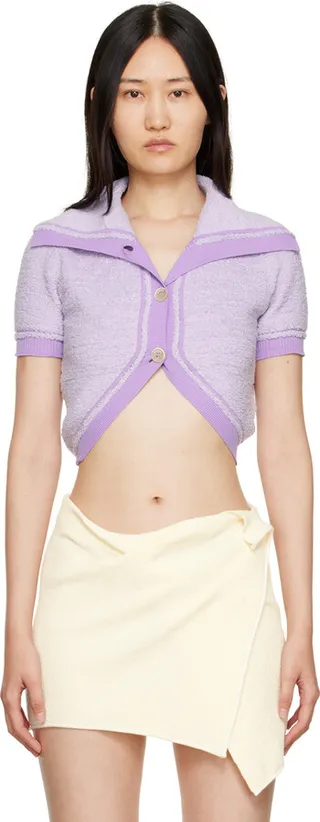 Jacquemus Purple Le Papier 'Le Cardigan Campana' Cardigan