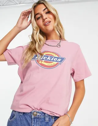 Dickies Icon logo t-shirt in pink
