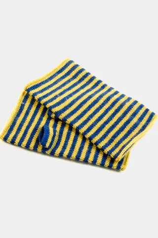Fingerless Striped Gloves