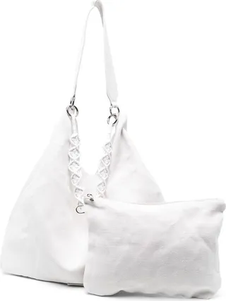 Macramé-Strap Detail Luggage Bag