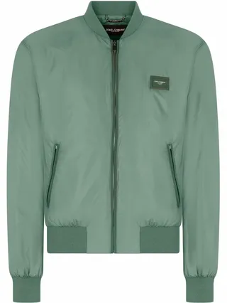 Logo-Patch Bomber Jacket