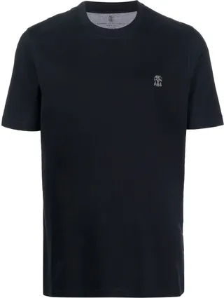 embroidered-logo cotton T-shirt