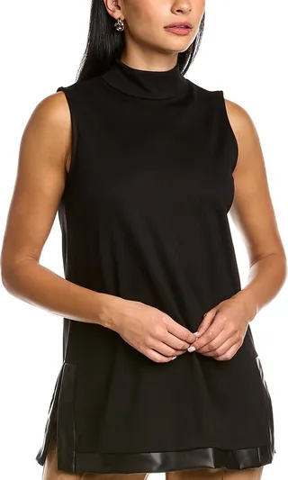 Anne Klein Mock Neck Tunic