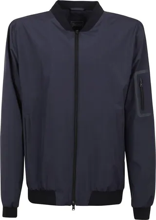 Herno Zip-Up Long-Sleeved Bomber Jacket