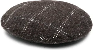 Check Beret Hat
