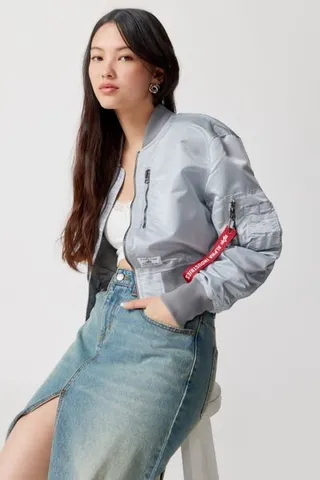 Alpha Industries L-2B Cropped Bomber Jacket