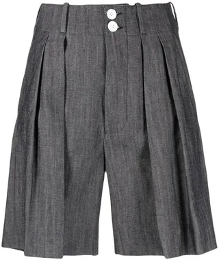 Wide-Leg Tailored Shorts