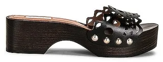 ALAÏA Slide Clog in Black