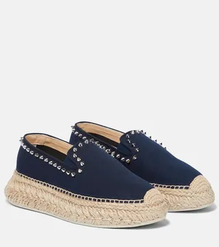 Espasneak studded flatform espadrilles