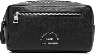 Logo-Lettering Wash Bag