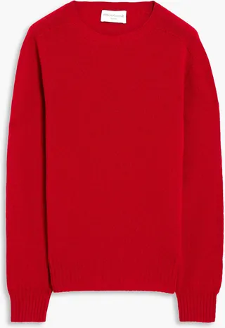 Brushed wool sweater