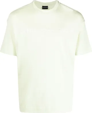 logo-embroidered T-shirt