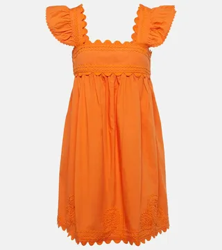 Cotton poplin minidress