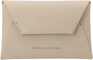 Brunello Cucinelli Logo Printed Envelope Shoulder Bag
