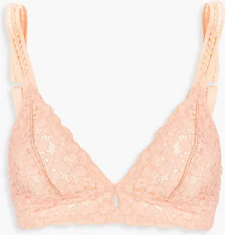 Lace triangle bra