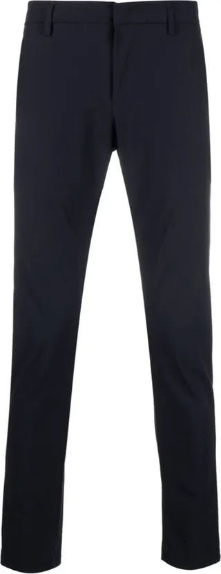 Slim-Cut Cotton Trousers