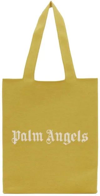 Palm Angels Yellow Logo Tote