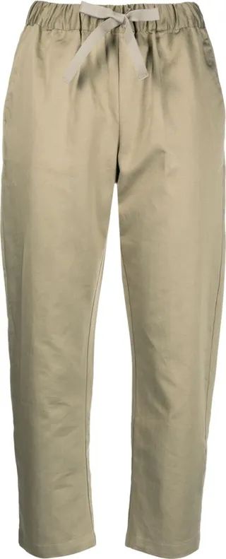 High-Waist Cropped Trousers