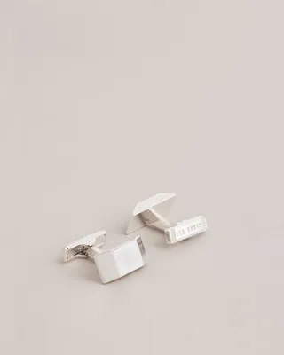 Geometric Cufflinks in Silver Color
