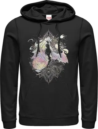 Men's Marvel Runaways Rainbow Karolina Pull Over Hoodie - Black - 2X Large