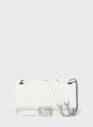 Chain Detailed Crossbody Bag