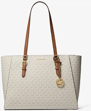 Sally Large 2-In-1 Logo and Faux Leather Tote Bag