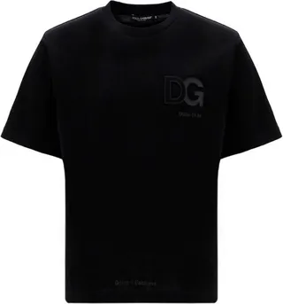 Dolce & Gabbana Logo Embossed Crewneck T-Shirt