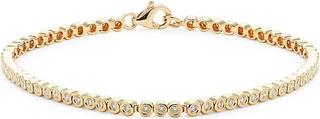 14K Yellow Gold & 0.64 TCW Diamond Tennis Bracelet