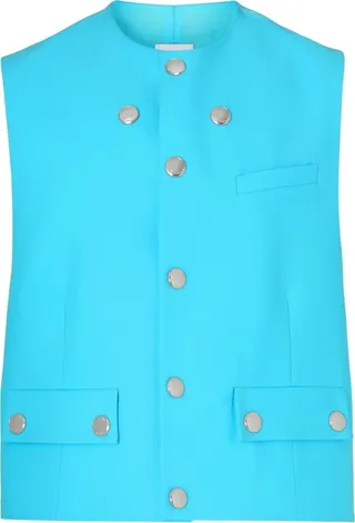 Round-Neck Wool Waistcoat