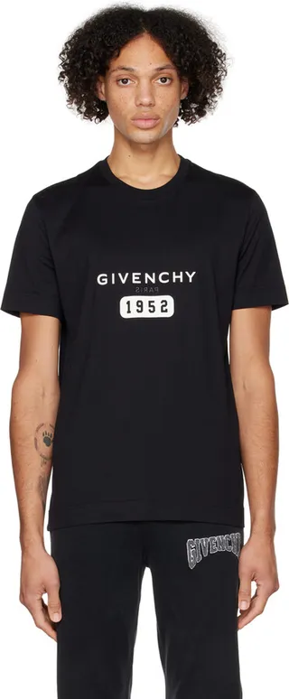 Givenchy Black Slim-Fit Print T-Shirt