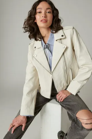 Classic Leather Moto Jacket