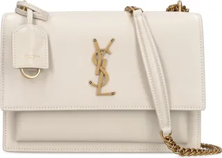 Medium Sunset Leather Shoulder Bag