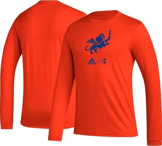 Men's adidas Orange Fc Cincinnati Icon Long Sleeve T-shirt