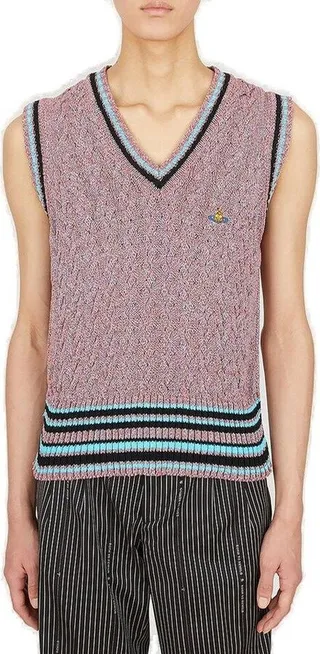 Vivienne Westwood Orb Embroidered Knit Vest
