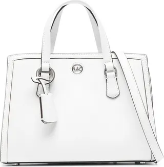 Leather Logo-Plaque Handbag