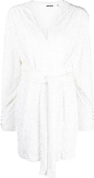 Samantha sequin wrap dress