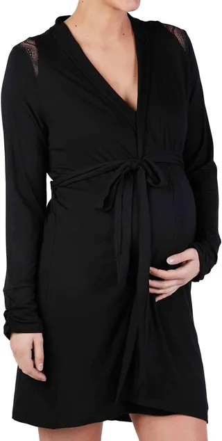 Serenity Lace Trim Maternity Robe