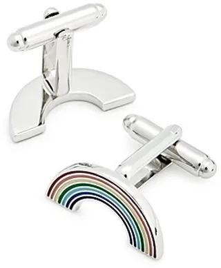 Link Up Rainbow Cufflinks