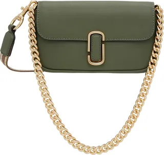 Marc Jacobs Green 'The J Marc Mini' Shoulder Bag