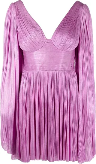 Swarovski crystal-embellished silk mini dress