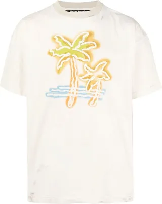 logo-print cotton T-shirt