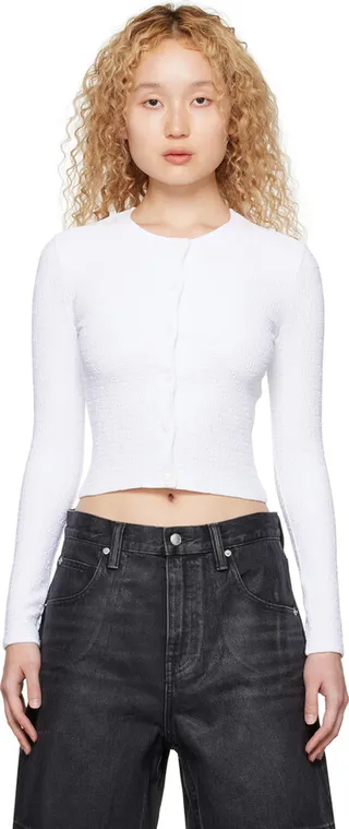 alexanderwang.t White Bodycon Cardigan