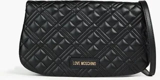 Quilted faux leather shoulder bag