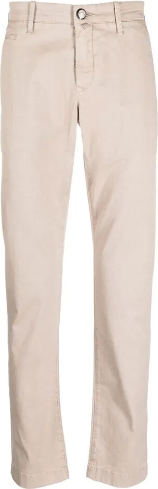 Logo-Patch Straight-Leg Trousers