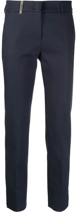 Cropped Slim-Fit Trousers