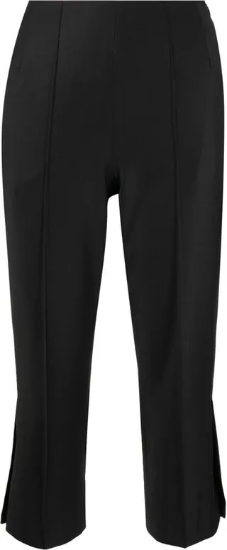 Wool Blend Cropped Trousers