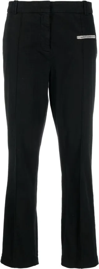 Cropped Tailored Trousers