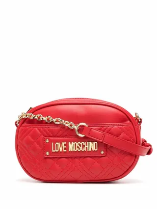 Quilted Logo-Plaque Crossbody Bag