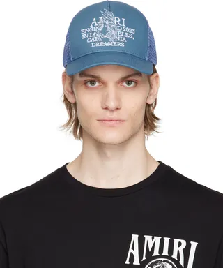 AMIRI Blue Pegasus Trucker Cap